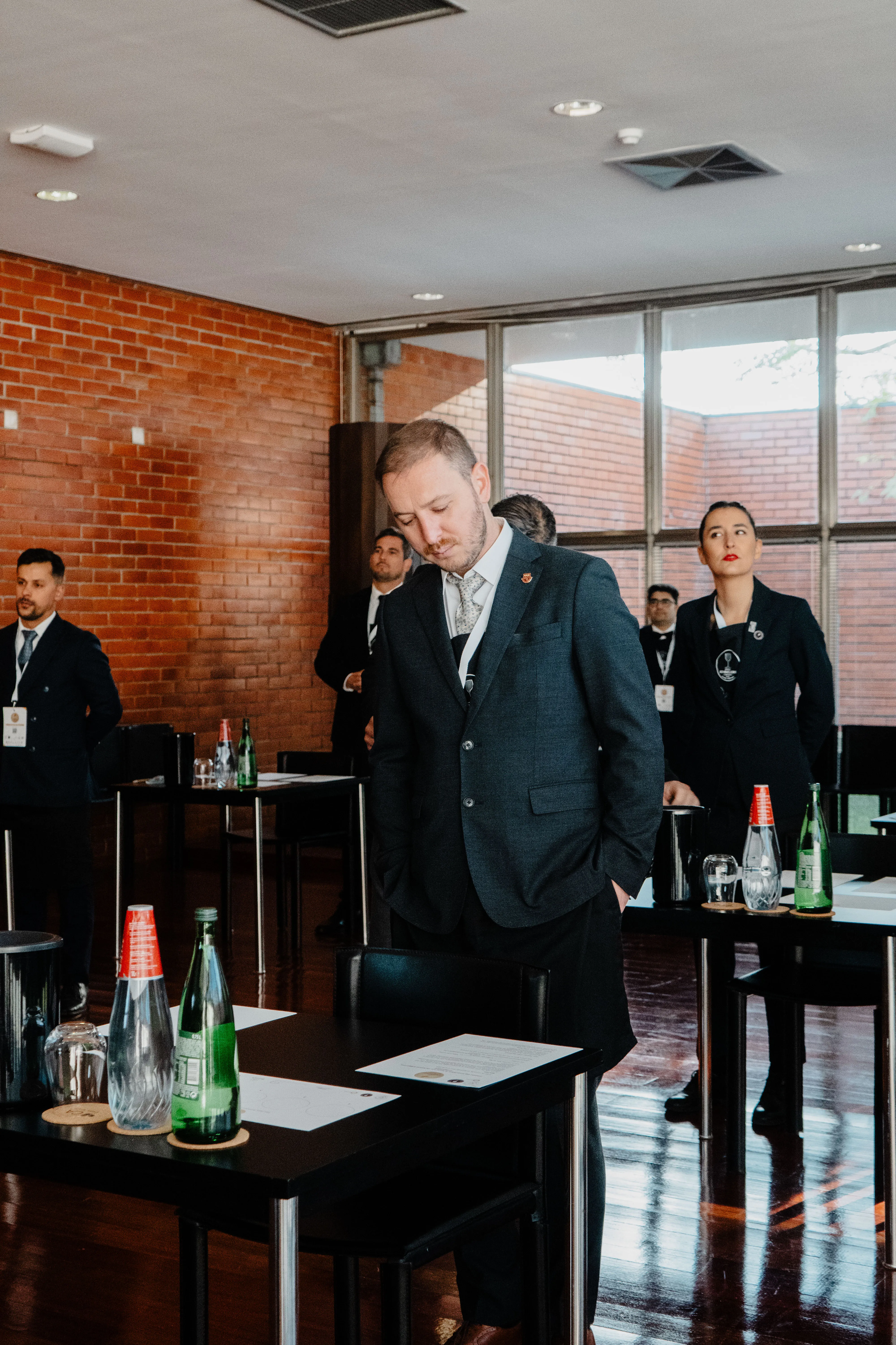 Vasilii Grebencea in focused preparation before the Master of Port evaluation